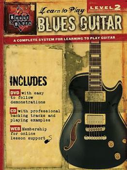 Paperback Blues Guitar - Level 2: House of Blues Learn to Play Series [With CD and DVD] Book