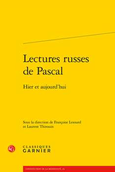 Paperback Lectures Russes de Pascal: Hier Et Aujourd'hui [French] Book