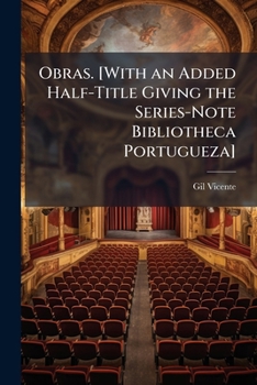 Paperback Obras. [With an Added Half-Title Giving the Series-Note Bibliotheca Portugueza] Book