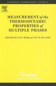 Hardcover Measurement of the Thermodynamic Properties of Multiple Phases: Volume 7 Book