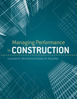 Hardcover Managing Performance in Construction Book