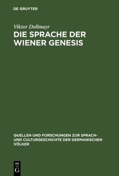 Hardcover Die Sprache der Wiener Genesis [German] Book