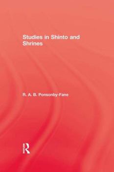 Paperback Studies In Shinto & Shrines Book