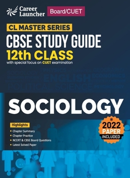 Paperback Board plus CUET 2023 CL Master Series - CBSE Study Guide - Class 12 - Sociology Book
