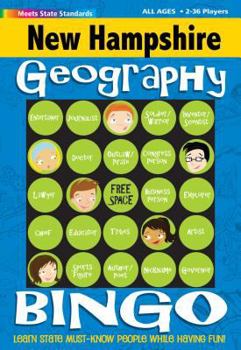 Hardcover New Hampshire Geography Bingo Game Book