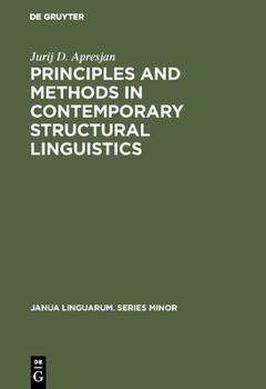 Hardcover Principles and Methods in Contemporary Structural Linguistics Book