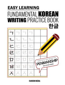 Paperback Easy Learning Fundamental Korean Writing Practice Book