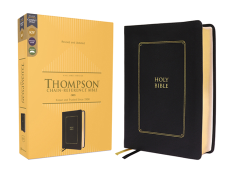 Imitation Leather Kjv, Thompson Chain-Reference Bible, Leathersoft, Black, Red Letter, Comfort Print Book