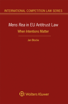 Hardcover Mens Rea in EU Antitrust Law Book