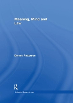 Paperback Meaning, Mind and Law Book