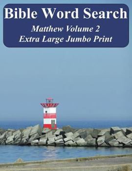 Paperback Bible Word Search Matthew Volume 2: King James Version Extra Large Jumbo Print [Large Print] Book