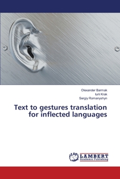 Paperback Text to gestures translation for inflected languages Book