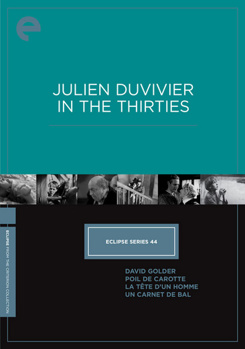DVD Eclipse Series 44: Julien Duvivier in the Thirties Book