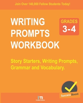 Paperback Writing Prompts - Grades 3-4: Story Starters, Writing Prompts, Grammar and Vocabulary Book