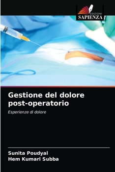 Paperback Gestione del dolore post-operatorio [Italian] Book