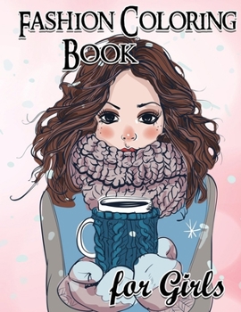 Paperback Fashion Coloring Book For Girls Book