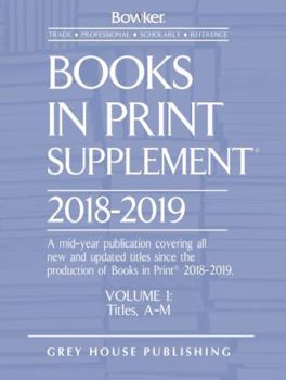 Hardcover Books in Print Supplement - 3 Volume Set, 2018/19: 0 Book