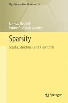 Hardcover Sparsity: Graphs, Structures, and Algorithms Book