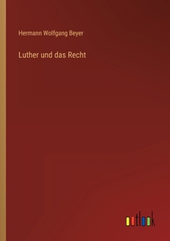 Paperback Luther und das Recht [German] Book