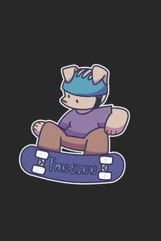 Skateboard Dog Notebook: Graph Paper Journal 6x9 - 120 Pages