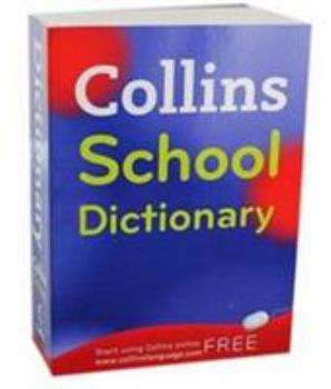 Paperback Collins English School Dictionary Book