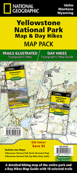 Loose Leaf Yellowstone Day Hikes and National Park Map [Map Pack Bundle] Book