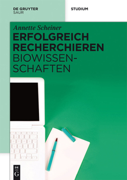Hardcover Erfolgreich recherchieren - Biowissenschaften [German] Book