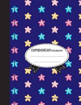 Paperback Composition Notebook, 8.5 x 11, 110 pages: Star Blue: (School Notebooks) Book