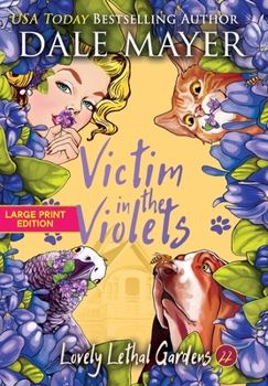 Hardcover Victim in the Violets [Large Print] Book