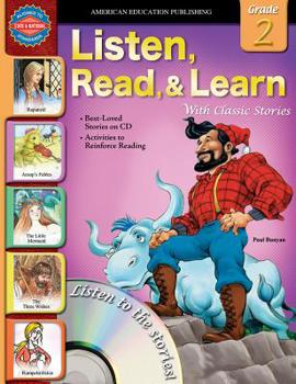 Paperback Listen, Read, & Learn with Classic Stories: Grade 2 [With CD] Book