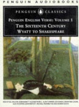 Audio Cassette English Verse: Volume 1: The Sixteenth Century: Wyatt to Shakespeare Book
