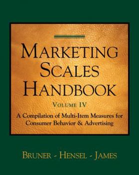 Hardcover Marketing Scales Handbook, Volume IV: Consumer Behavior Book