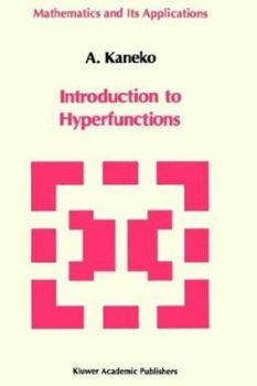 Hardcover Introduction to the Theory of Hyperfunctions Book