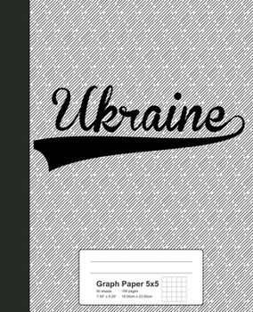Paperback Graph Paper 5x5: UKRAINE Notebook Book
