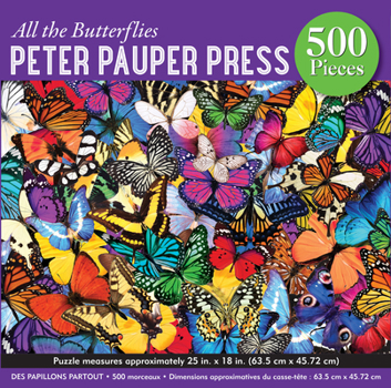 Misc. All the Butterflies 500 Piece Jigsaw Puzzle Book