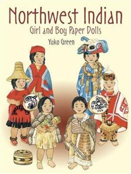 Paperback Northwest Indian Girl and Boy Paper Dolls Book