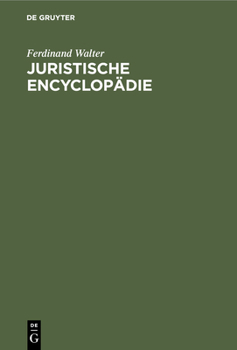 Hardcover Juristische Encyclopädie [German] Book