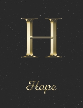 Hope: 1 Year Daily Planner (12 Months) | Yellow Gold Effect Letter H Initial First Name | 2020 - 2021 | 365 Pages for Planning | January 20 - December ... | Plan Each Day, Set Goals & Get Stuff Done