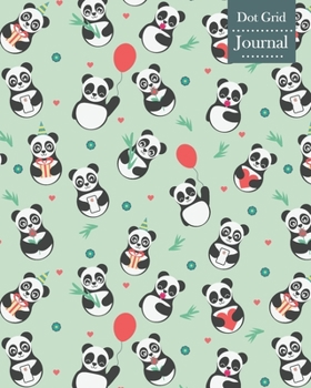Paperback Dot Grid Journal: Notebook Planner with Cute Panda Themed Cover Design Book