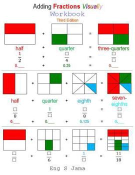 Adding Fractions Visually Workbook - Book  of the Adding Fractions Visually (Series 2)