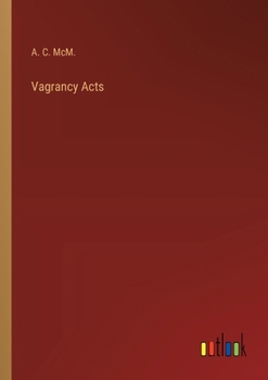 Paperback Vagrancy Acts Book