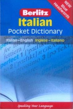 Paperback Italian Pocket Dictionary: Italian-English/Inglese-Italiano Book