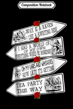 Composition Notebook: Alice in Wonderland-Men Women Kids Journal/Notebook Blank Lined Ruled 6x9 100 Pages