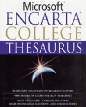 Hardcover Microsoft Encarta College Thesaurus Book