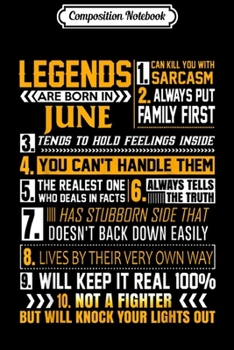Composition Notebook: 11th Birthday Gift Epic Since June 2008 11 Years Old  Journal/Notebook Blank Lined Ruled 6x9 100 Pages
