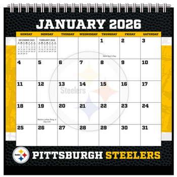 Calendar Pittsburgh Steelers 2026 Easel Desk Calendar Book