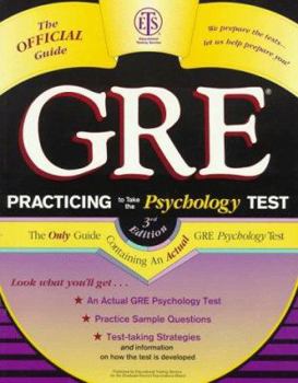 Paperback Practicing to Take the GRE Psychology Test: The Only Guide Containing an Actual GRE Psychology Test Book