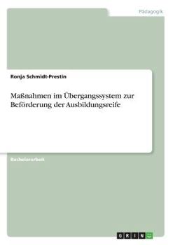 Paperback Maßnahmen im Übergangssystem zur Beförderung der Ausbildungsreife [German] Book