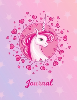 Journal: Cute Unicorn Large Blank Pre-K Primary Draw & Write Storybook Paper | Magical Unicorn Fantasy Pink Blue Purple Girly Cover | Story Book ... | Use imagination, create tales, be creative