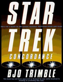 Paperback Star Trek Concordance-Updated Book